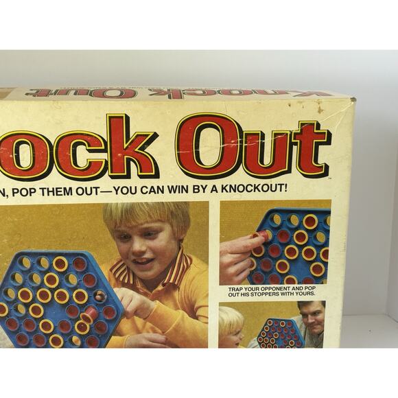 Vintage 1975 MB Knock Out Game Complete – Hex Board, Pegs, Instructions - Picture 11 of 16